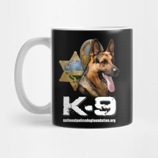 T-shirt: K-9 with Police and Sheriff Badges Mug